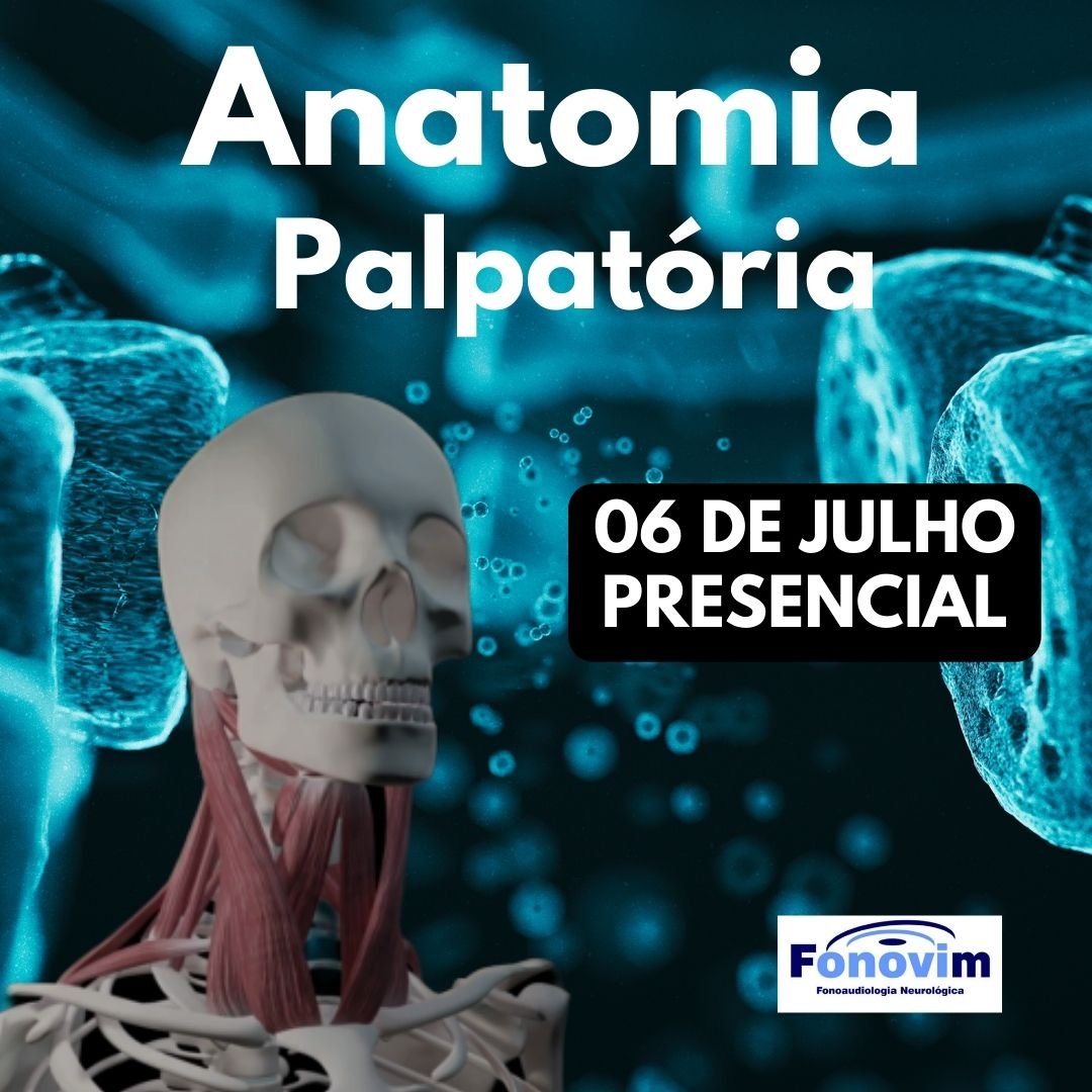 Banner do curso Anatomia Palpatória aplicada à Fonoaudiologia - Presencial